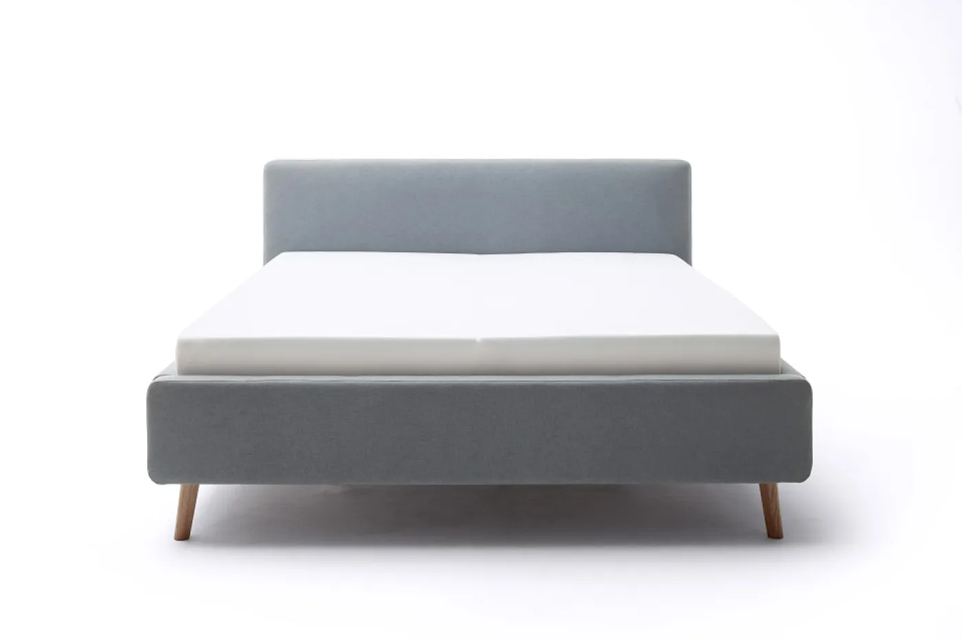 Polsterbett Mattis | eisblau | 160 x 200 cm | ohne Lattenrost & Bettkasten