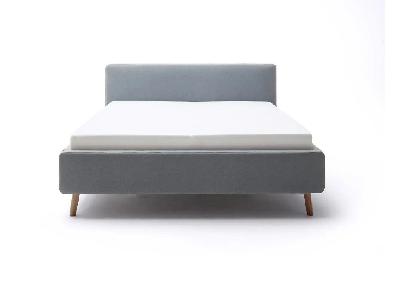 Polsterbett Mattis | eisblau | 160 x 200 cm | ohne Lattenrost & Bettkasten