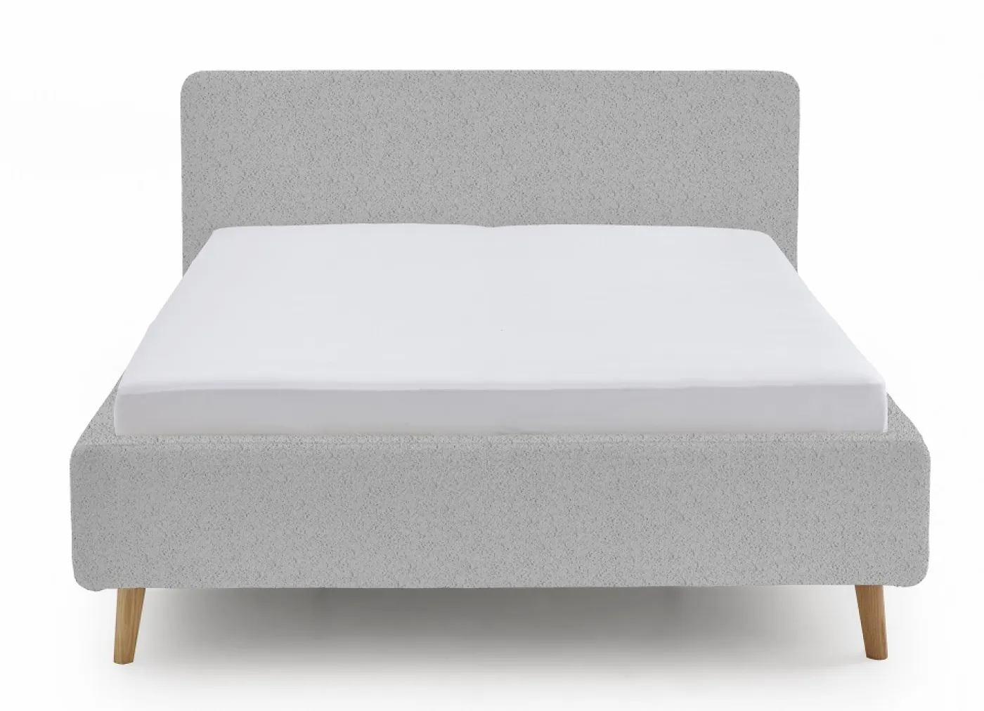 Polsterbett Mattis | grau 2 Flausch | 140/160/180 x 200 cm | verschiedene Größen