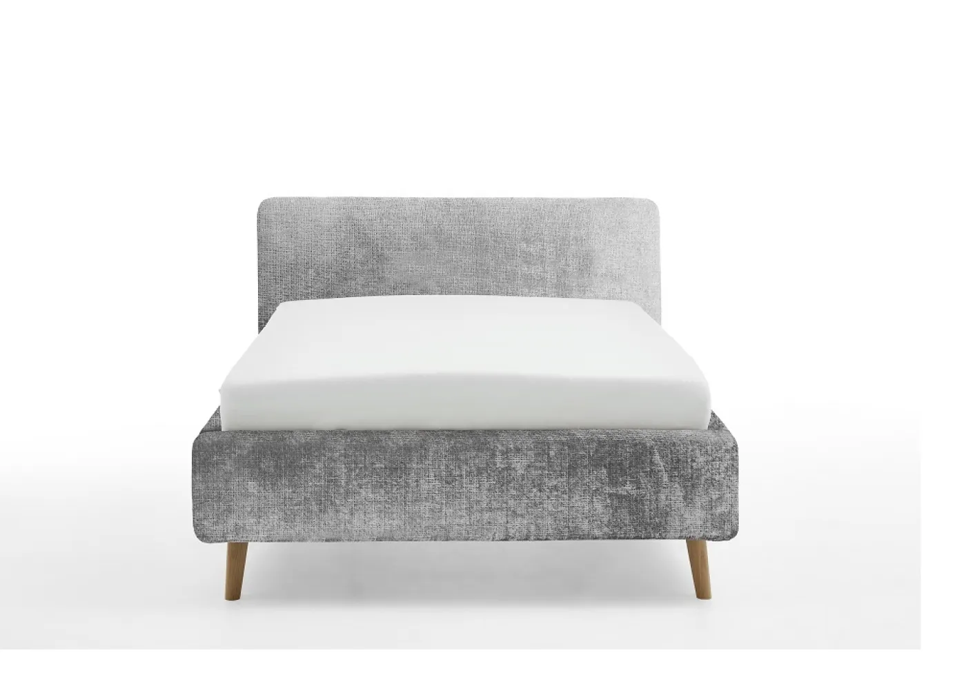 Polsterbett Mattis | grau 3 | 140 x 200 cm | mit Lattenrost & Bettkasten