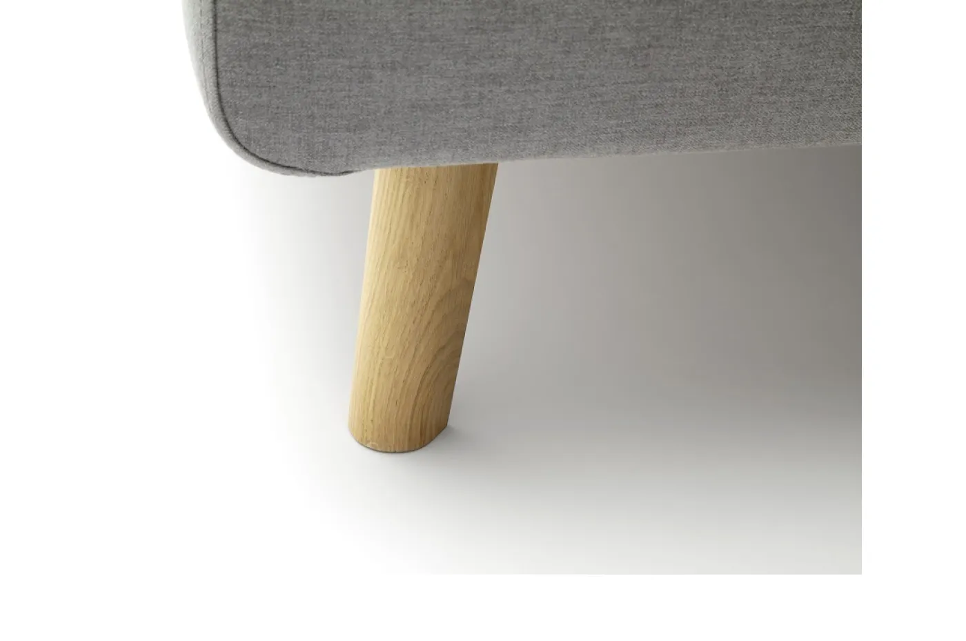 Polsterbett Mattis | hellgrau | 180 x 200 cm | ohne Lattenrost & Bettkasten