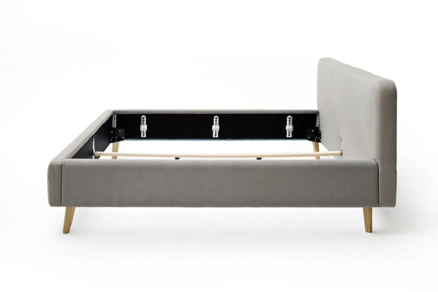 Polsterbett Mattis | taupe | 140/160/180 x 200 cm | verschiedene Größen