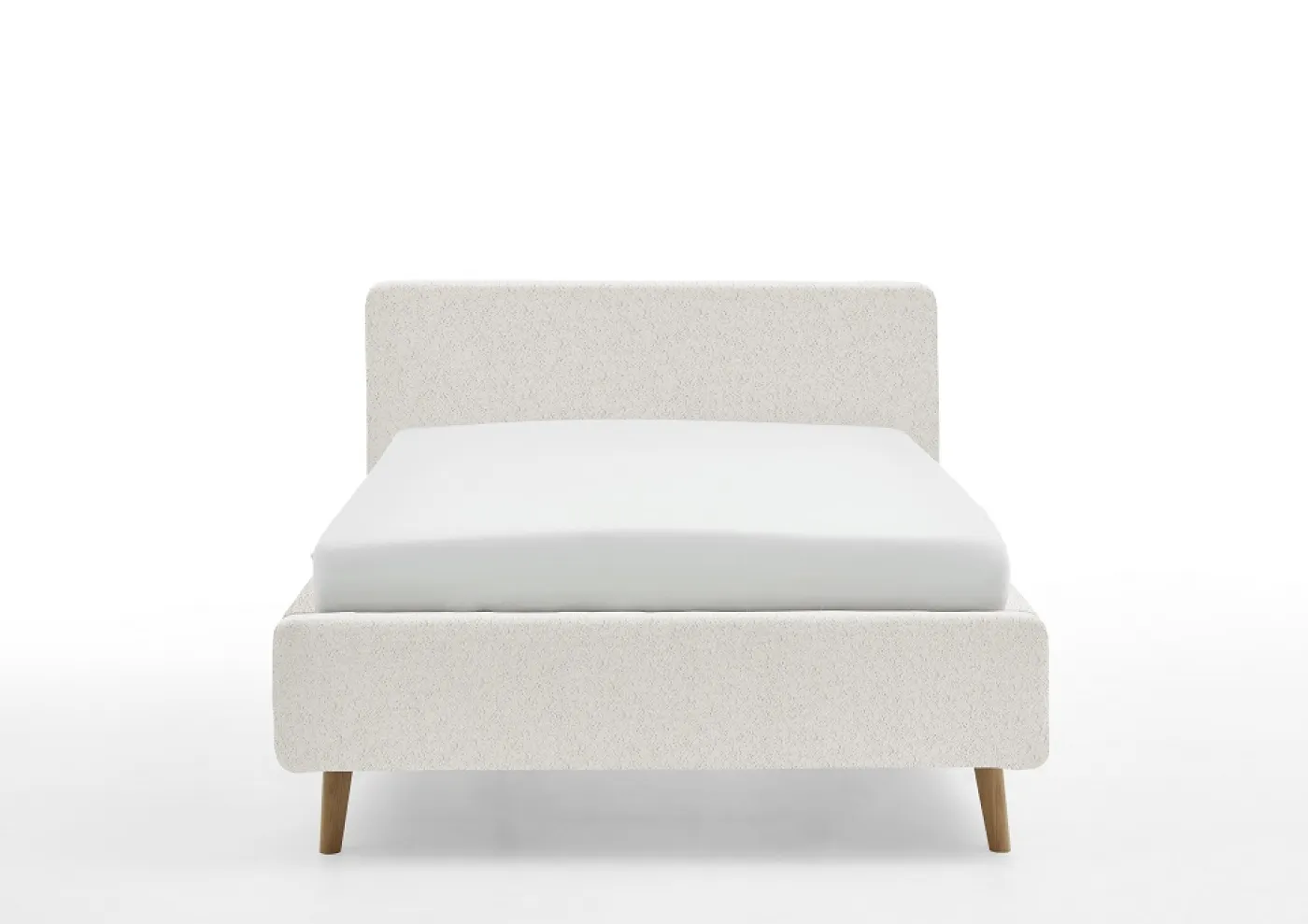 Polsterbett Mattis | weiß Flausch | 140/160/180 x 200 cm | verschiedene Größen