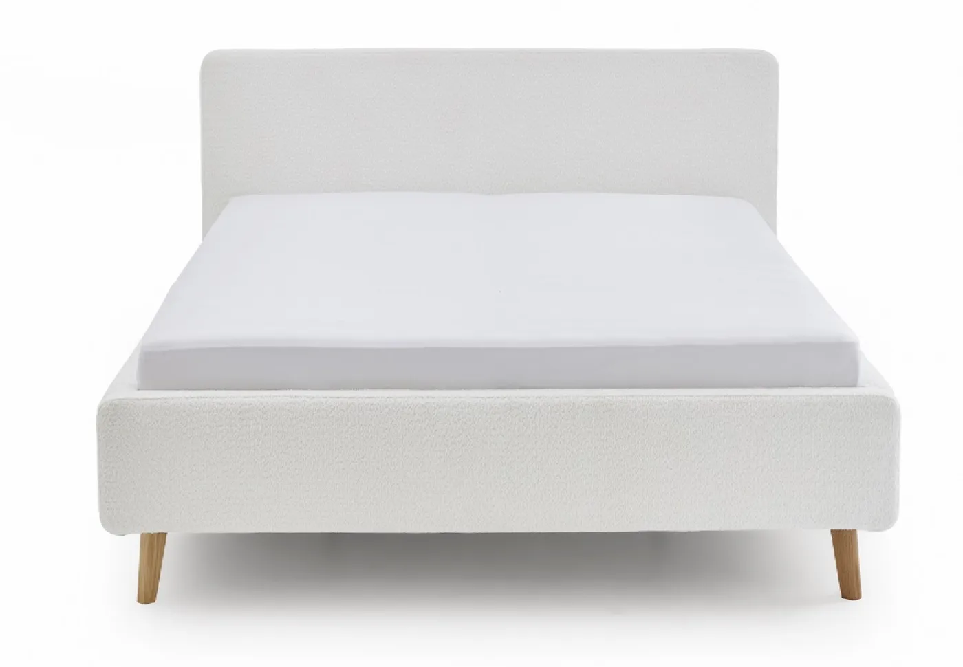 Polsterbett Mattis | weiß Flausch | 140/160/180 x 200 cm | verschiedene Größen