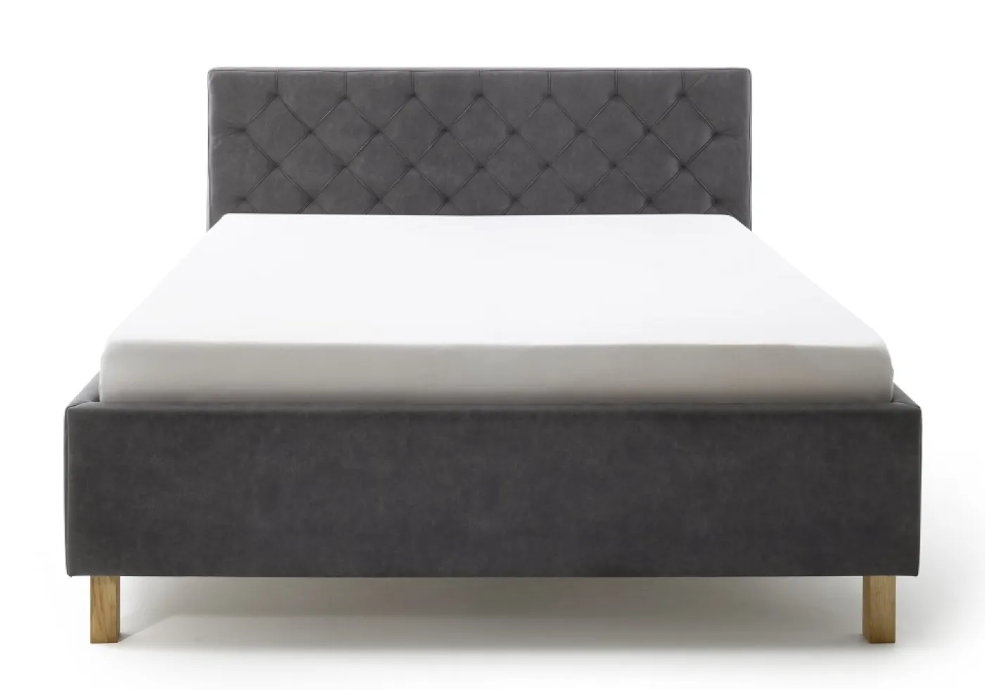 Polsterbett San Remo inkl. Bettkasten | anthrazit | 160 x 200 cm