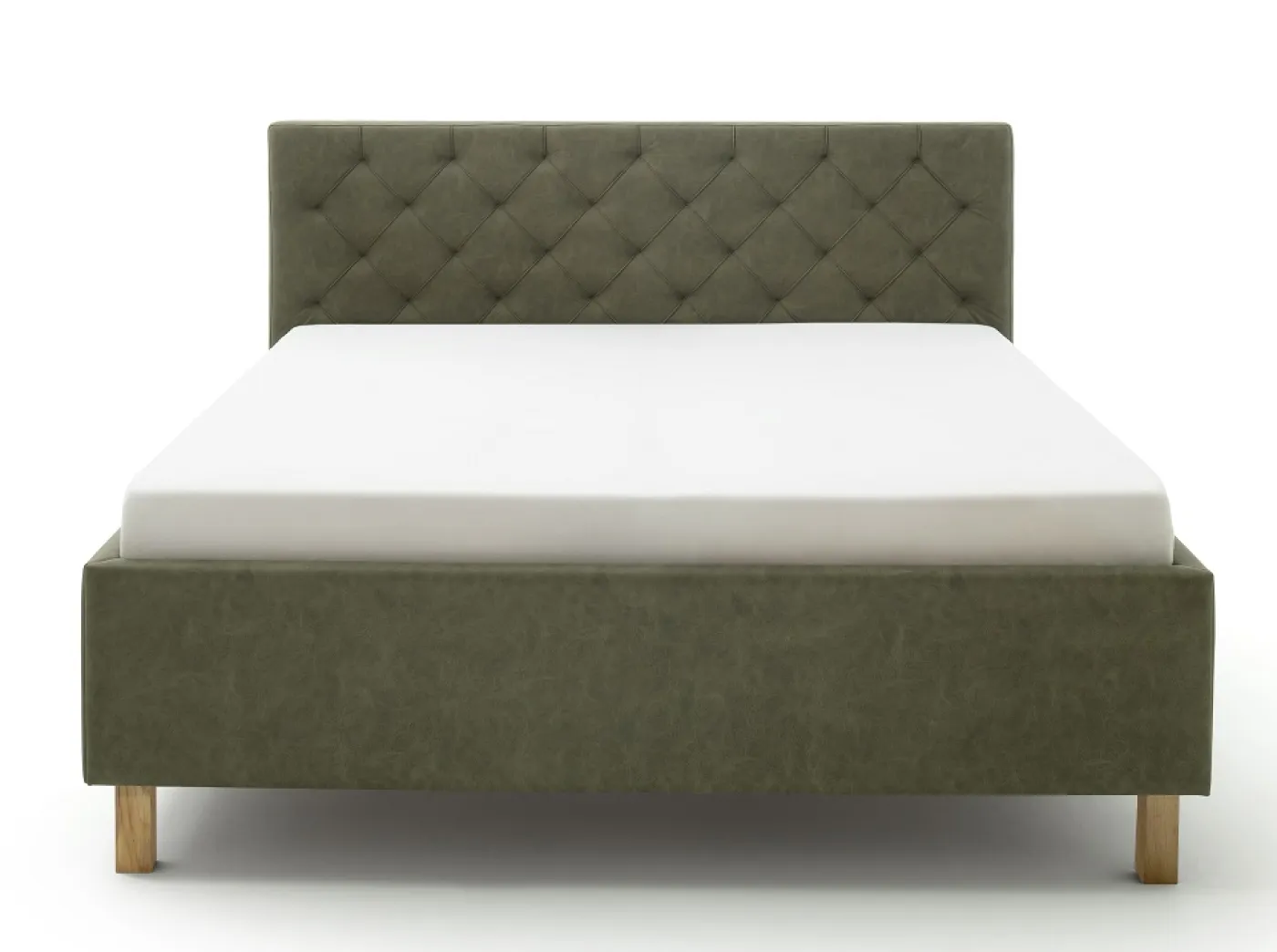 Polsterbett San Remo inkl. Bettkasten | grün | 180 x 200 cm