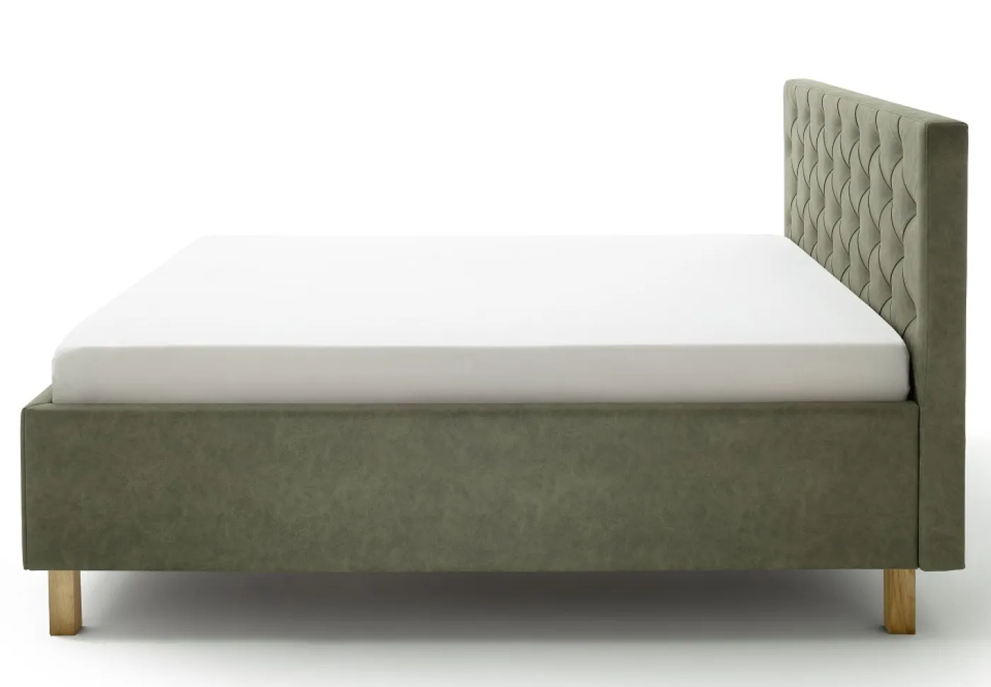 Polsterbett San Remo inkl. Bettkasten | grün | 180 x 200 cm