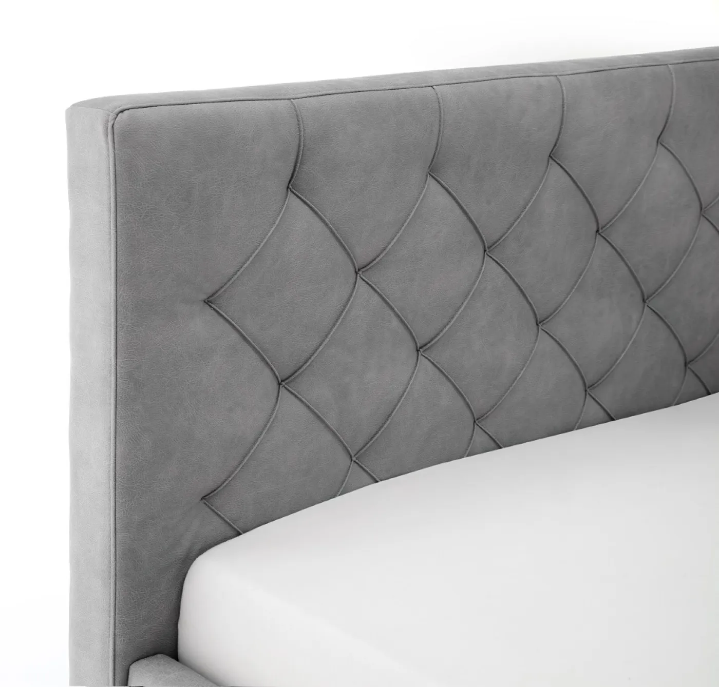 Polsterbett San Remo inkl. Bettkasten | hellgrau | 160/180 x 200 cm | verschiedene Größen