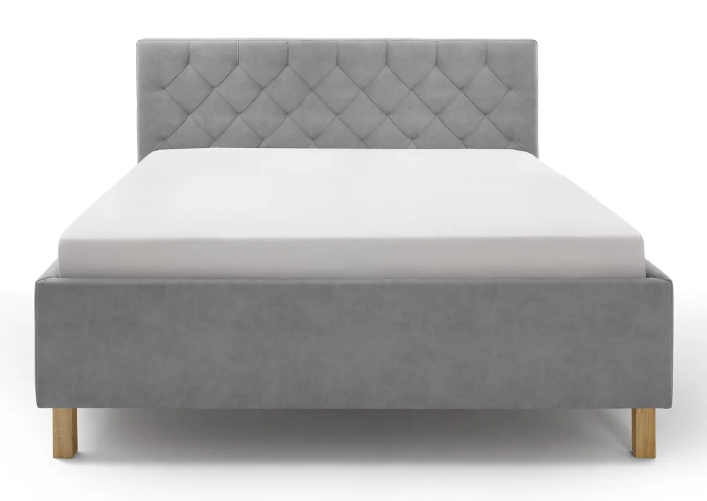 Polsterbett San Remo inkl. Bettkasten | hellgrau | 160/180 x 200 cm | verschiedene Größen