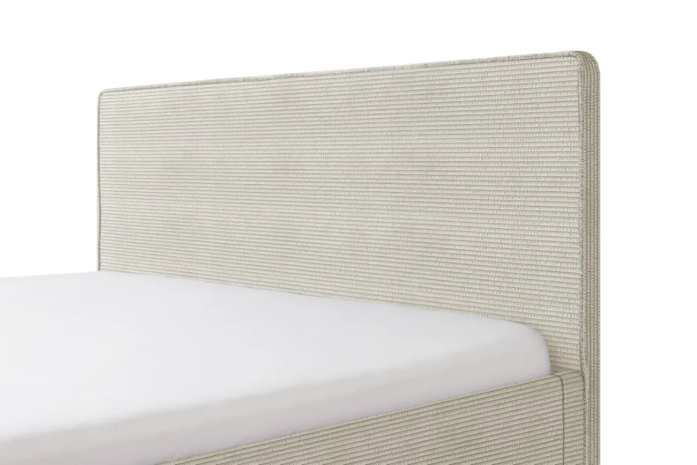 Polsterbett Twister | Cord | beige | 140 x 200 cm