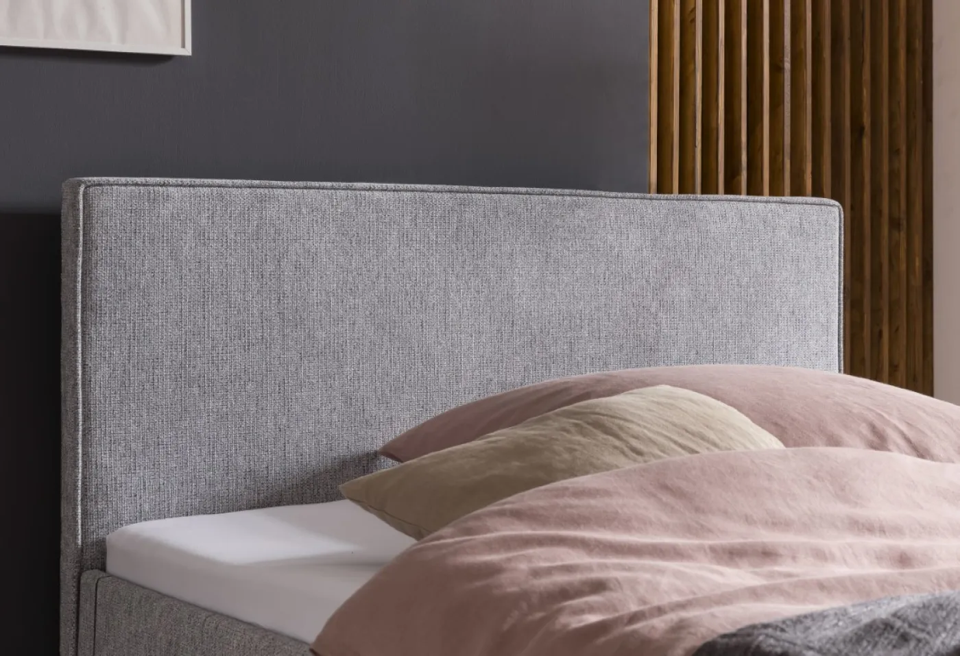 Polsterbett Twister | grau | 140/180 x 200 cm | verschiedene Größen