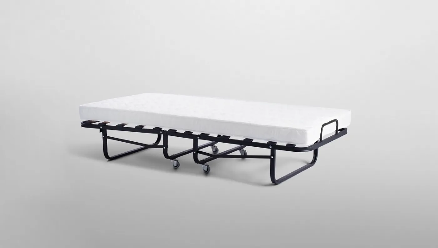 Raumsparbett Book | inkl. Matratze | schwarz | 80x190