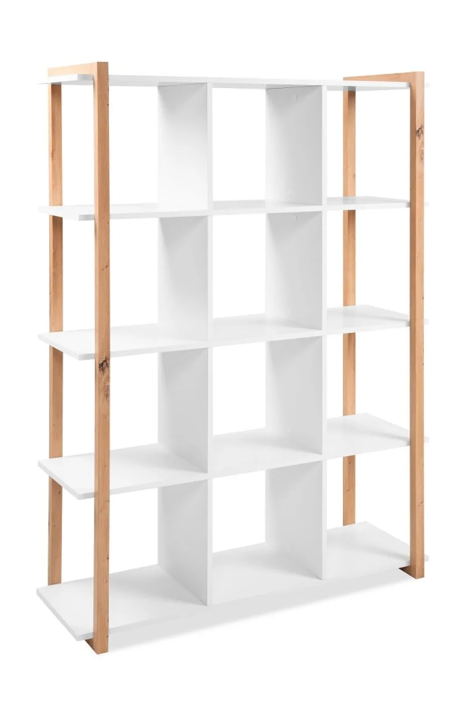 Regal Denver | mit 12 Fächer | weiß / Artisan Eiche