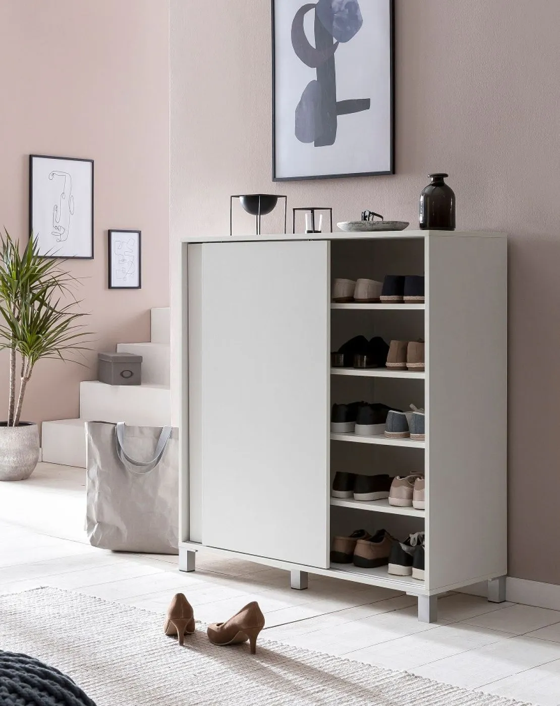 Schiebetürenschrank Lumen | mit 2 Türen | weiß