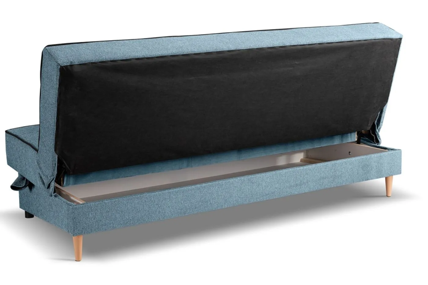 Schlafsofa 3-Sitzer Bono | 199cm | Strukturstoff | blau