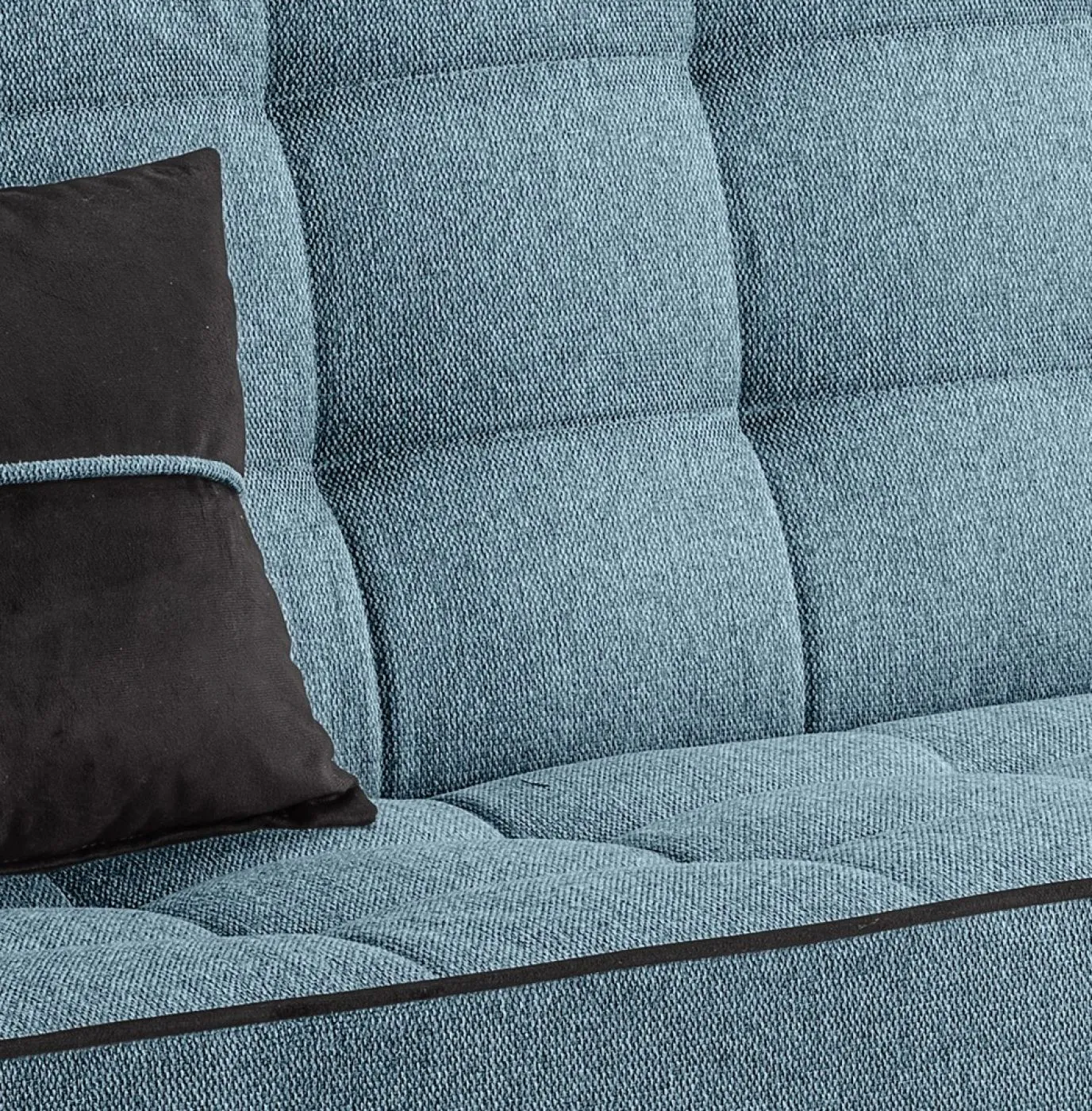 Schlafsofa 3-Sitzer Bono | 199cm | Strukturstoff | blau