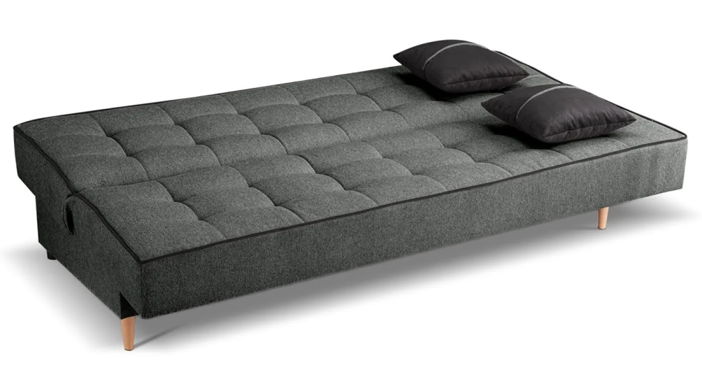 Schlafsofa 3-Sitzer Bono | 199cm | Strukturstoff | grau