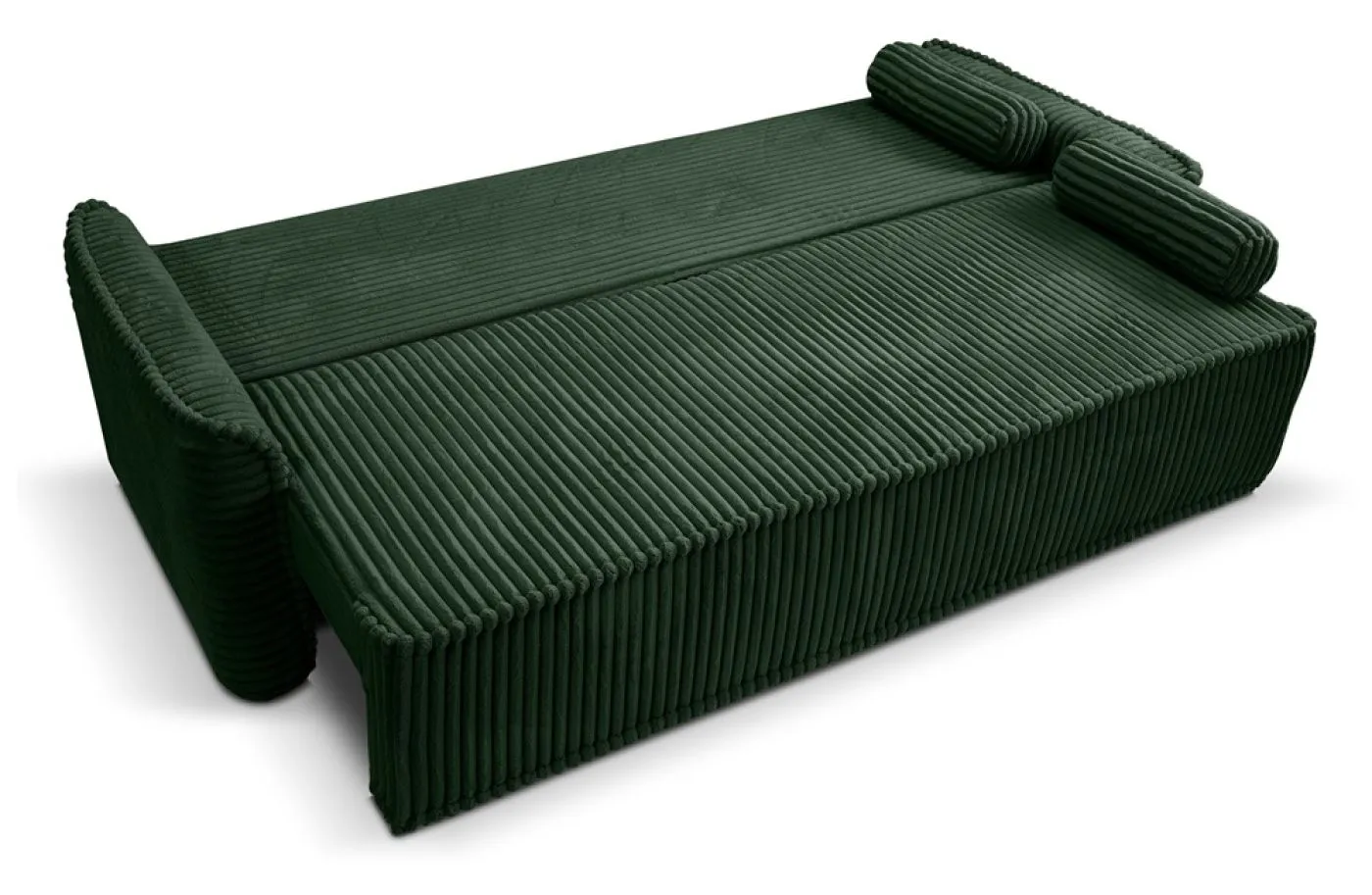 Schlafsofa 3-Sitzer Grubs | 225cm | Cord | smaragdgrün
