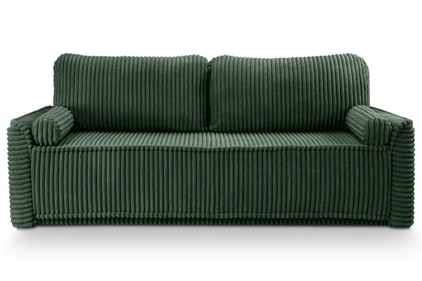 Schlafsofa 3-Sitzer Grubs | 225cm | Cord | smaragdgrün