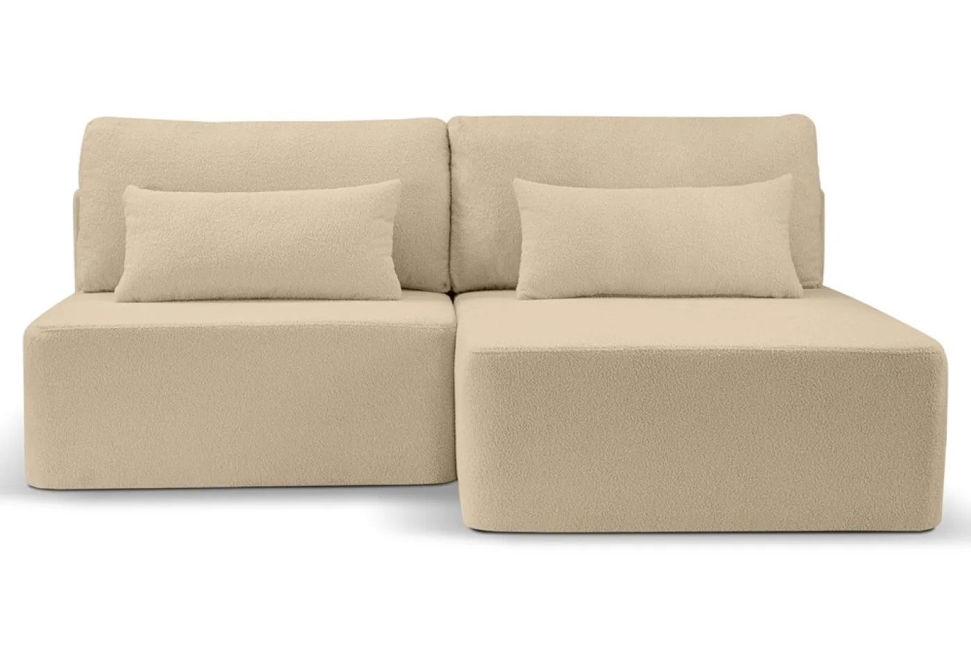 Schlafsofa Amsterix L-Form rechts | 213cm | Cord | beige