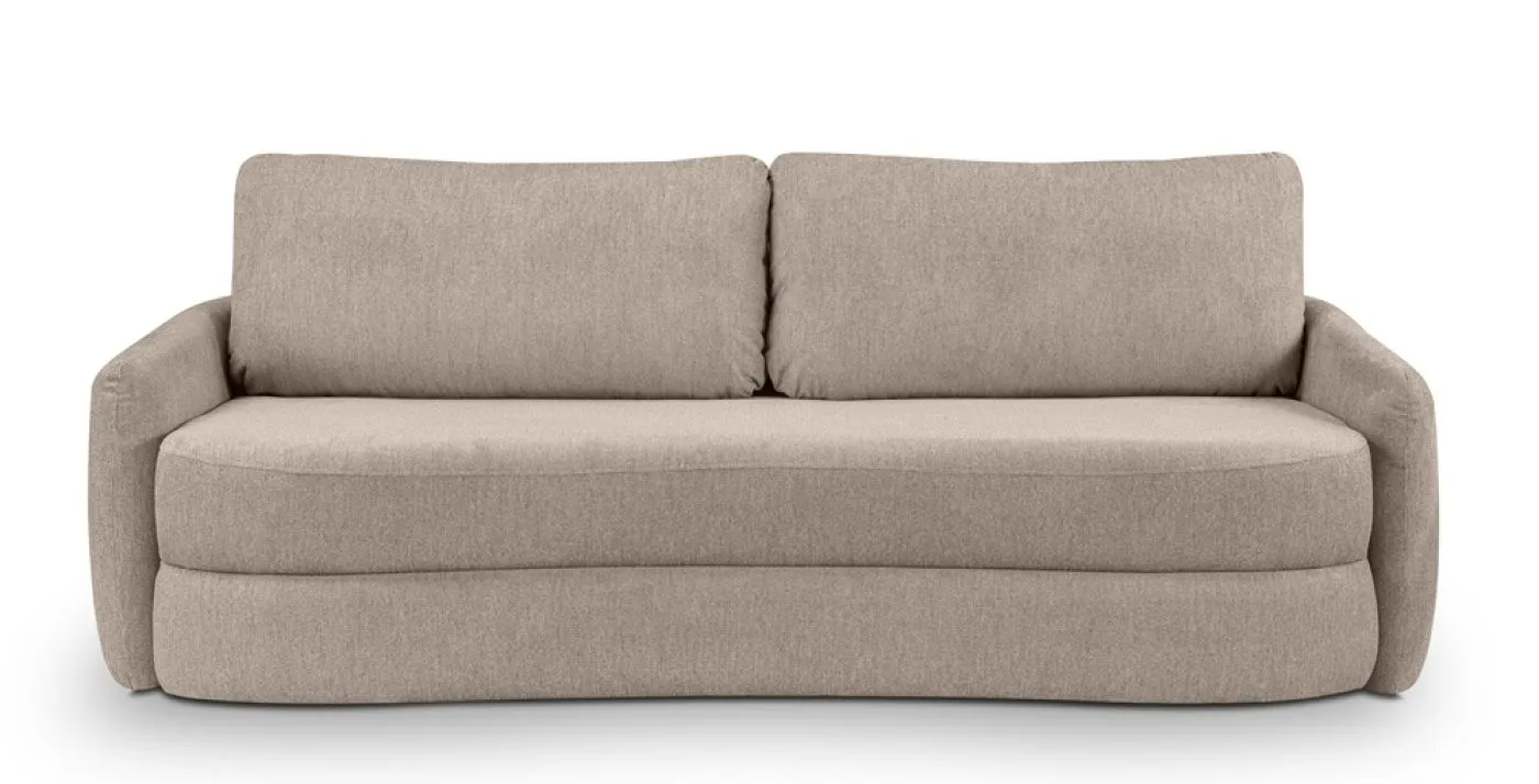 Schlafsofa Diana 3-Sitzer | 231cm | Strukturstoff | beige