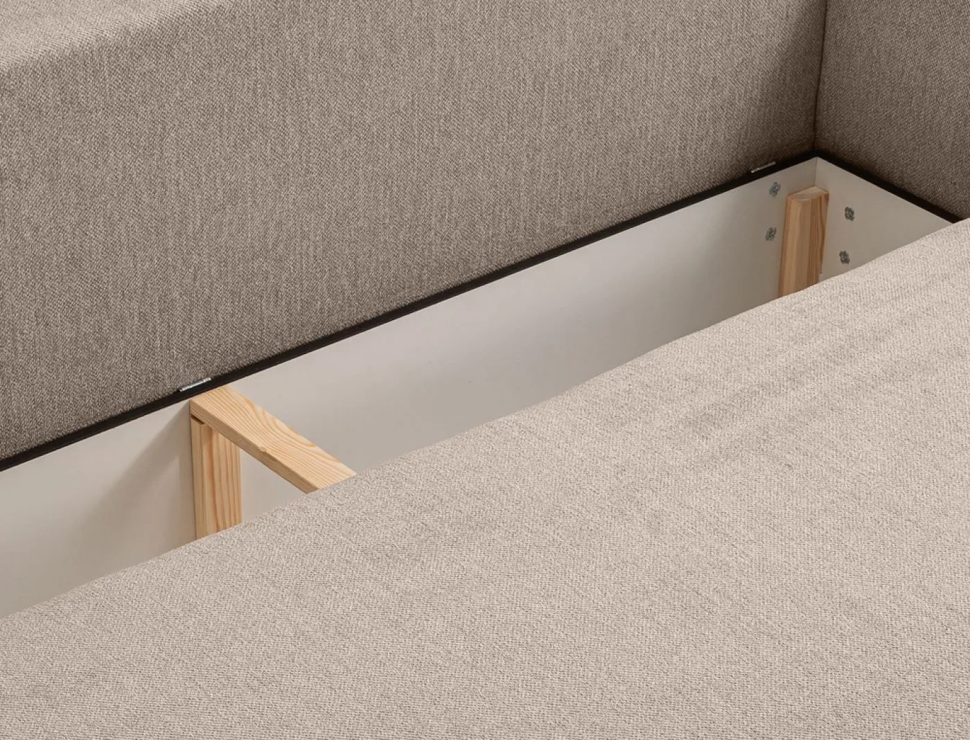 Schlafsofa Diana 3-Sitzer | 231cm | Strukturstoff | beige