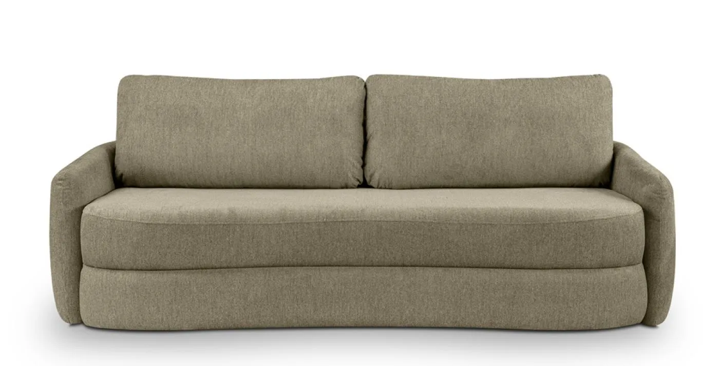 Schlafsofa Diana 3-Sitzer | 231cm | Strukturstoff | grün