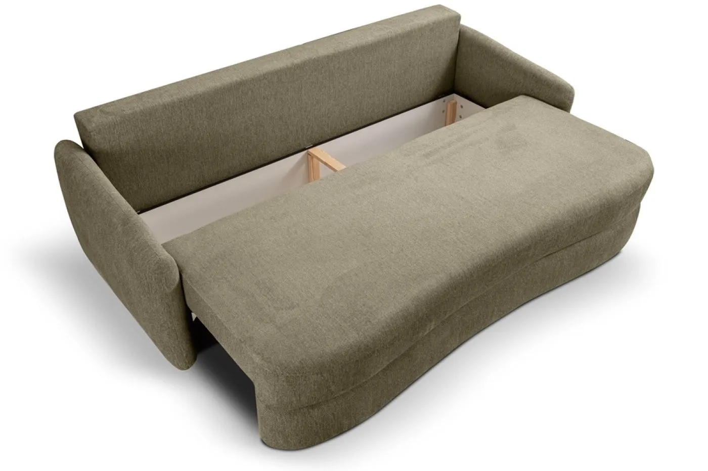 Schlafsofa Diana 3-Sitzer | 231cm | Strukturstoff | grün