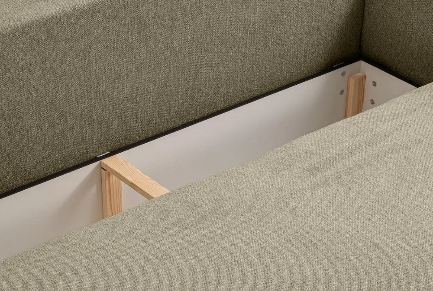 Schlafsofa Diana 3-Sitzer | 231cm | Strukturstoff | grün