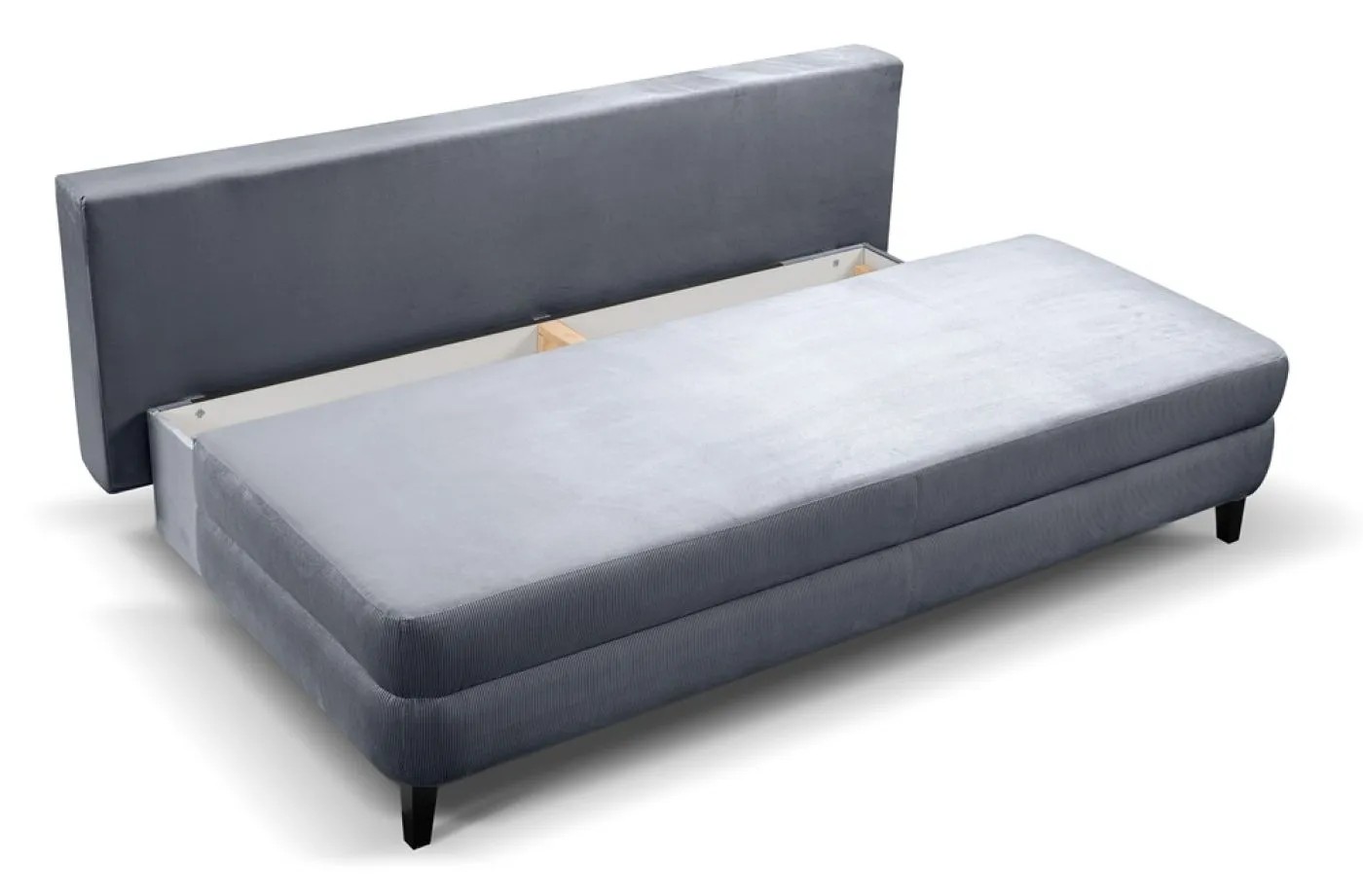 Schlafsofa Sorto 2,5-Sitzer | 200cm | Cord | blau-grau