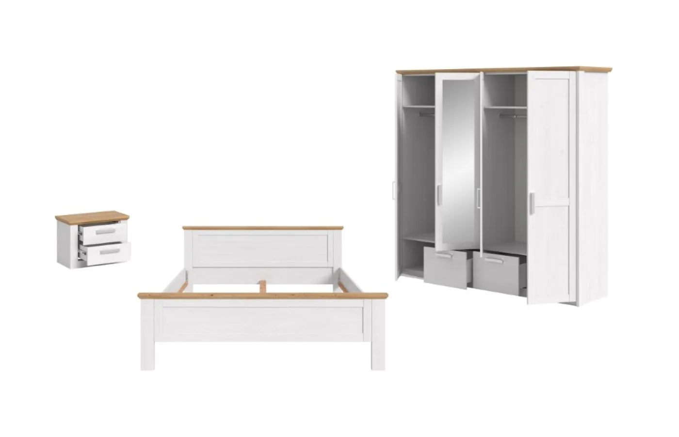 Schlafzimmer-Set Verona | 3-teilig | Artisan / Sibiu Lärche