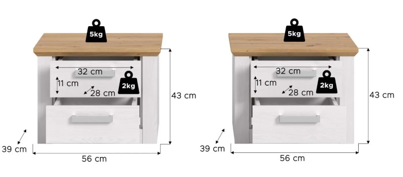 Schlafzimmer-Set Verona | 4-teilig | Artisan / Sibiu Lärche