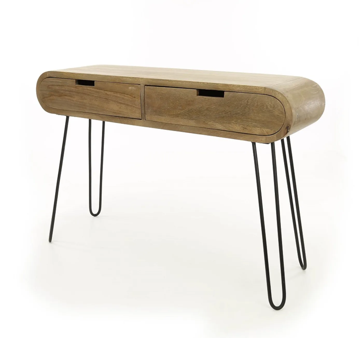 Schminktisch Amao | mit Schubkästen | Mango massiv | Sandfarben