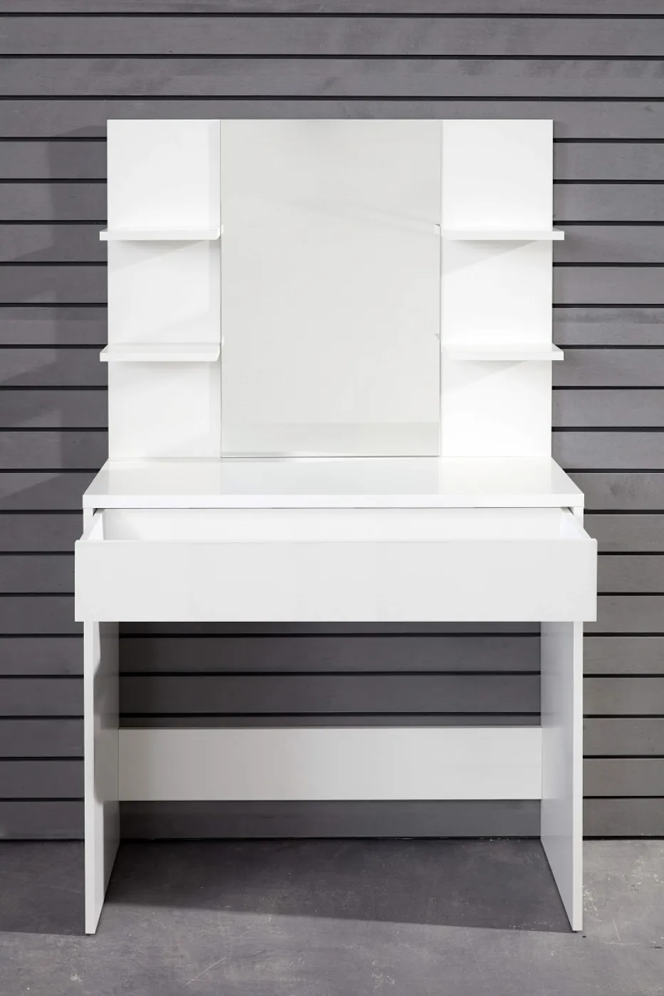 Schminktisch Basix mit Spiegel | weiß | 85 x 140