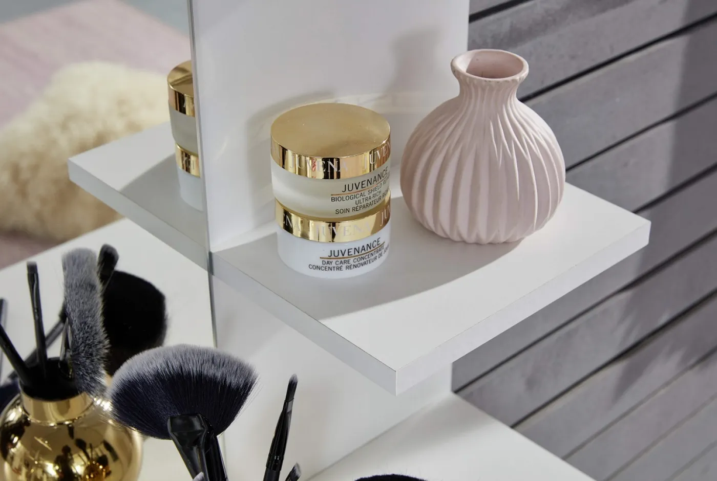 Schminktisch Basix mit Spiegel | weiß | 85 x 140