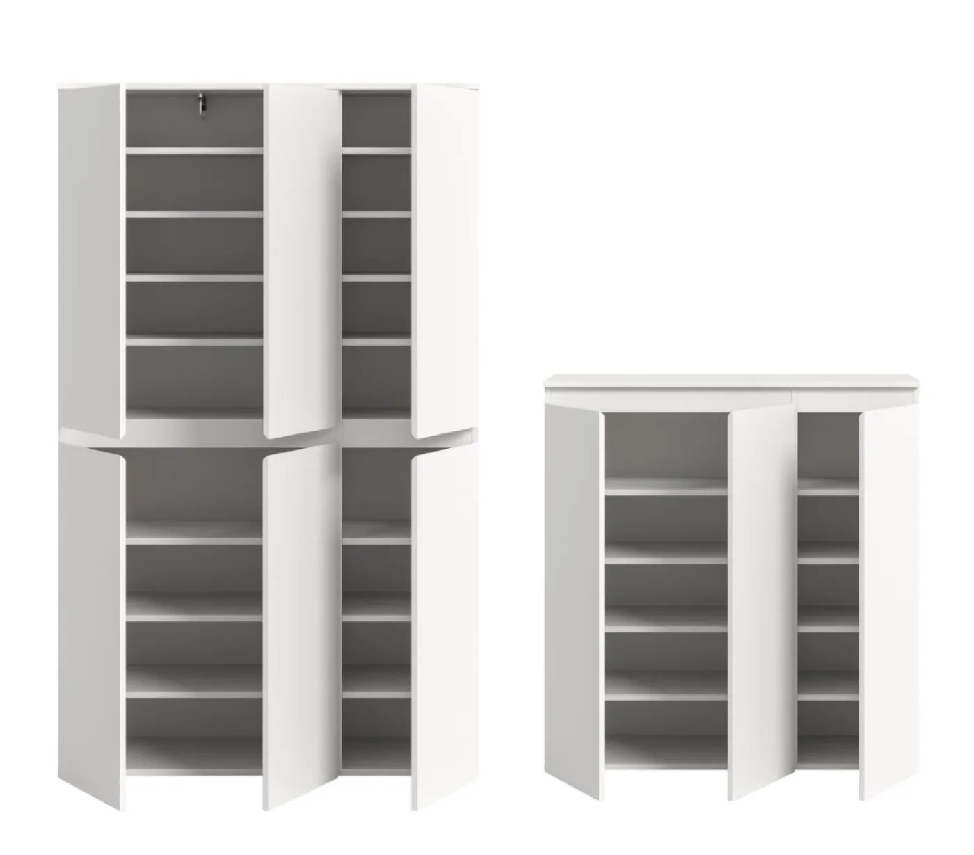 Schrankkombination Scarpa 2 | 2-teilig | weiß