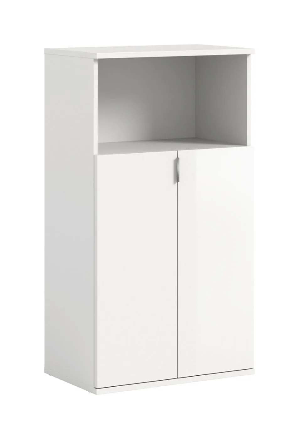 Schuhkommode Projekt X | weiß / weiß Hochglanz