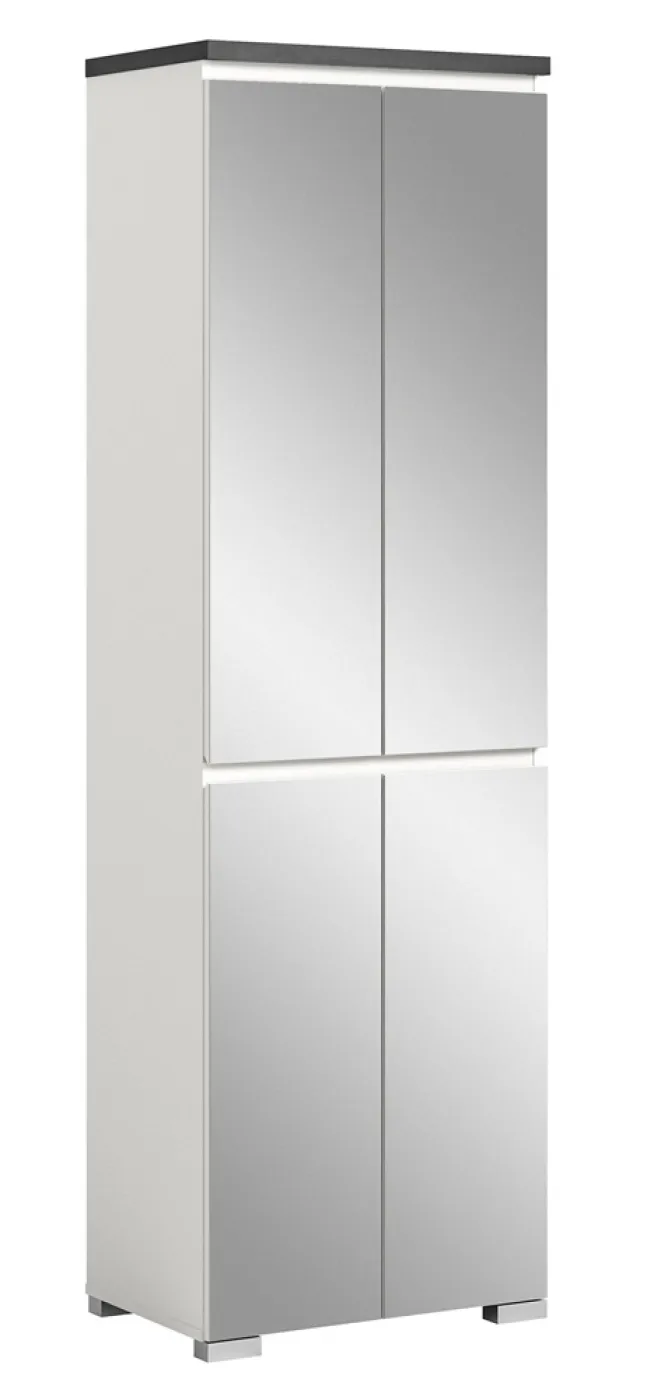 Schuhkommode Shoelove mit Schubkasten | weiß / Industrial grau | verschiedene Größen