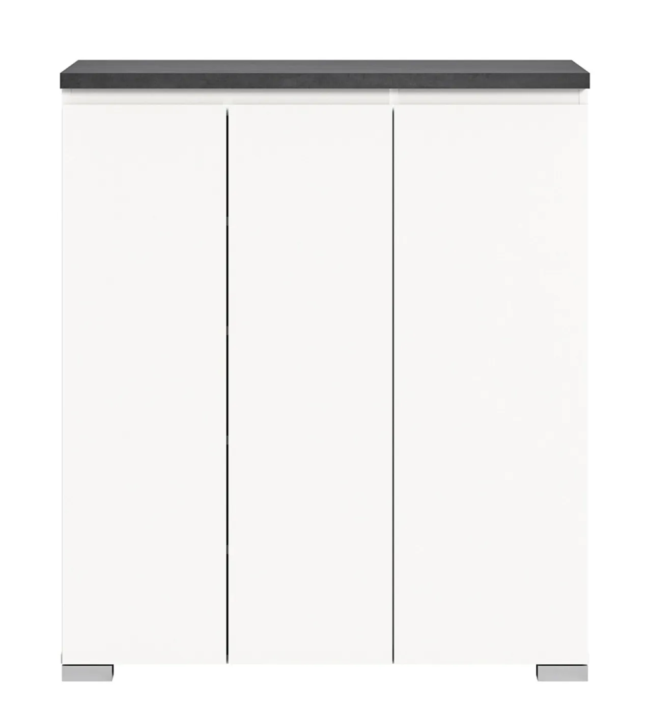 Schuhkommode Shoelove mit Schubkasten | weiß / Industrial grau | verschiedene Größen