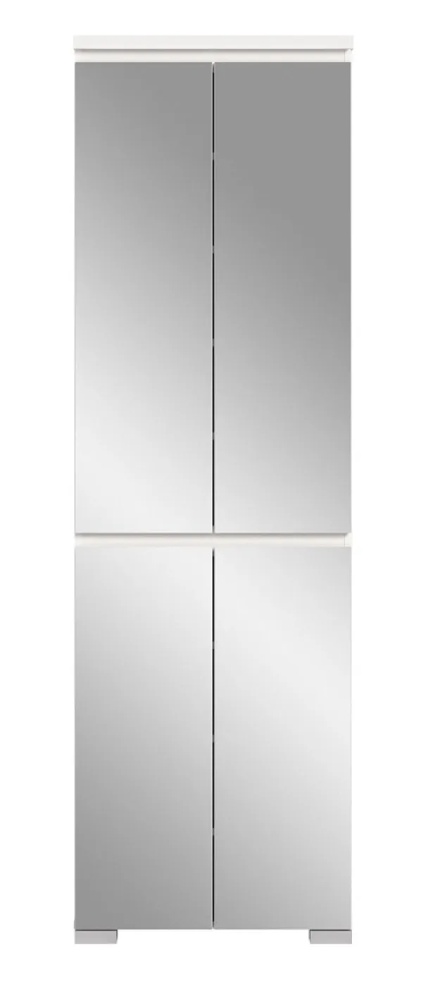 Schuhkommode Shoelove mit Schubkasten | weiß | mit Beleuchtung 60 cm x 193 cm x 40 cm