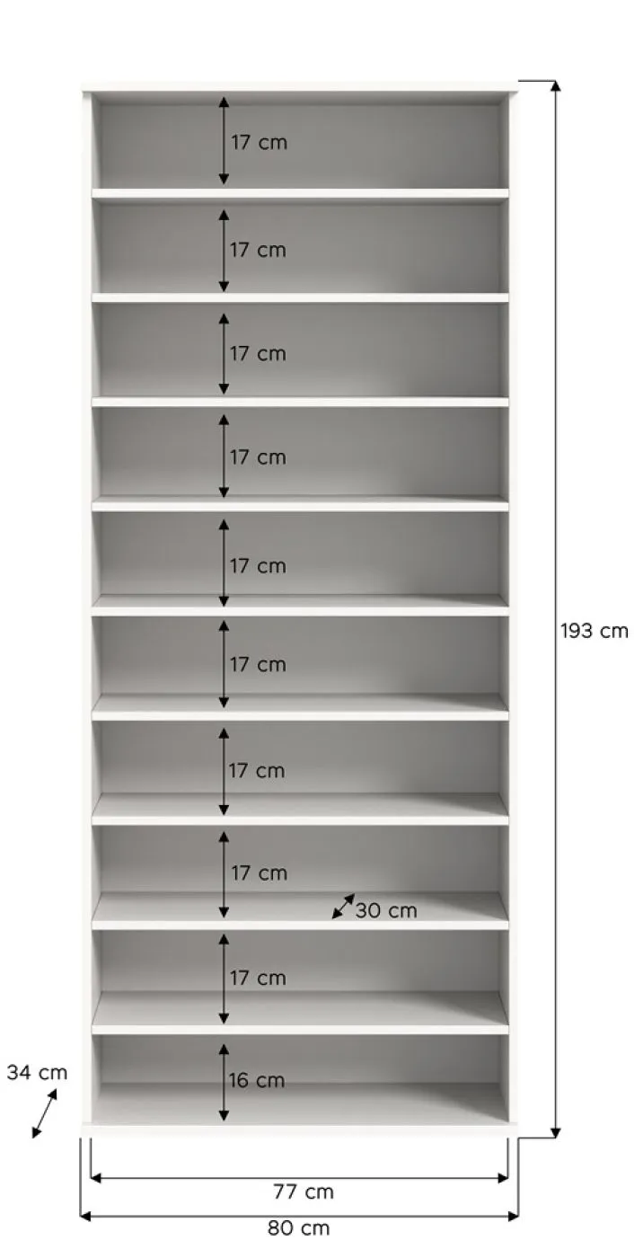 Schuhregal Projekt X | weiß