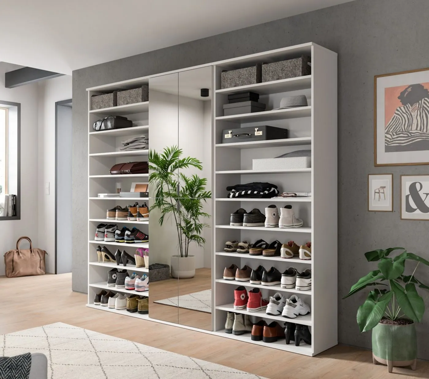 Schuhregal Projekt X | weiß