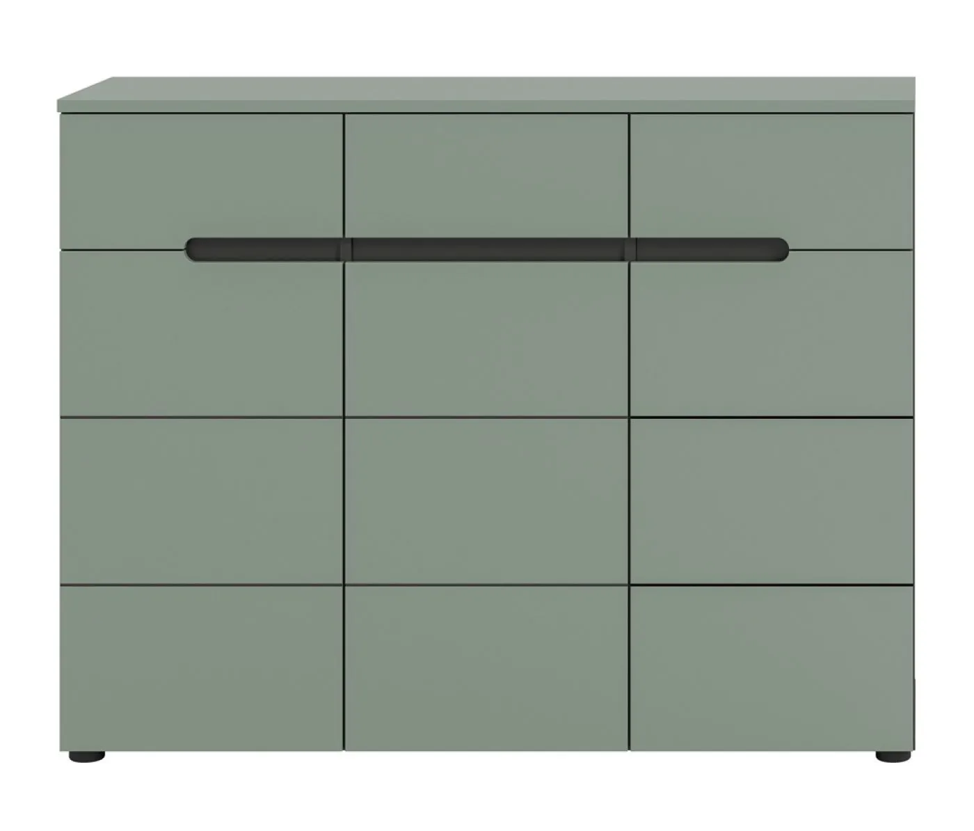 Schuhschrank Canu | Smoke Green / Basalt grau