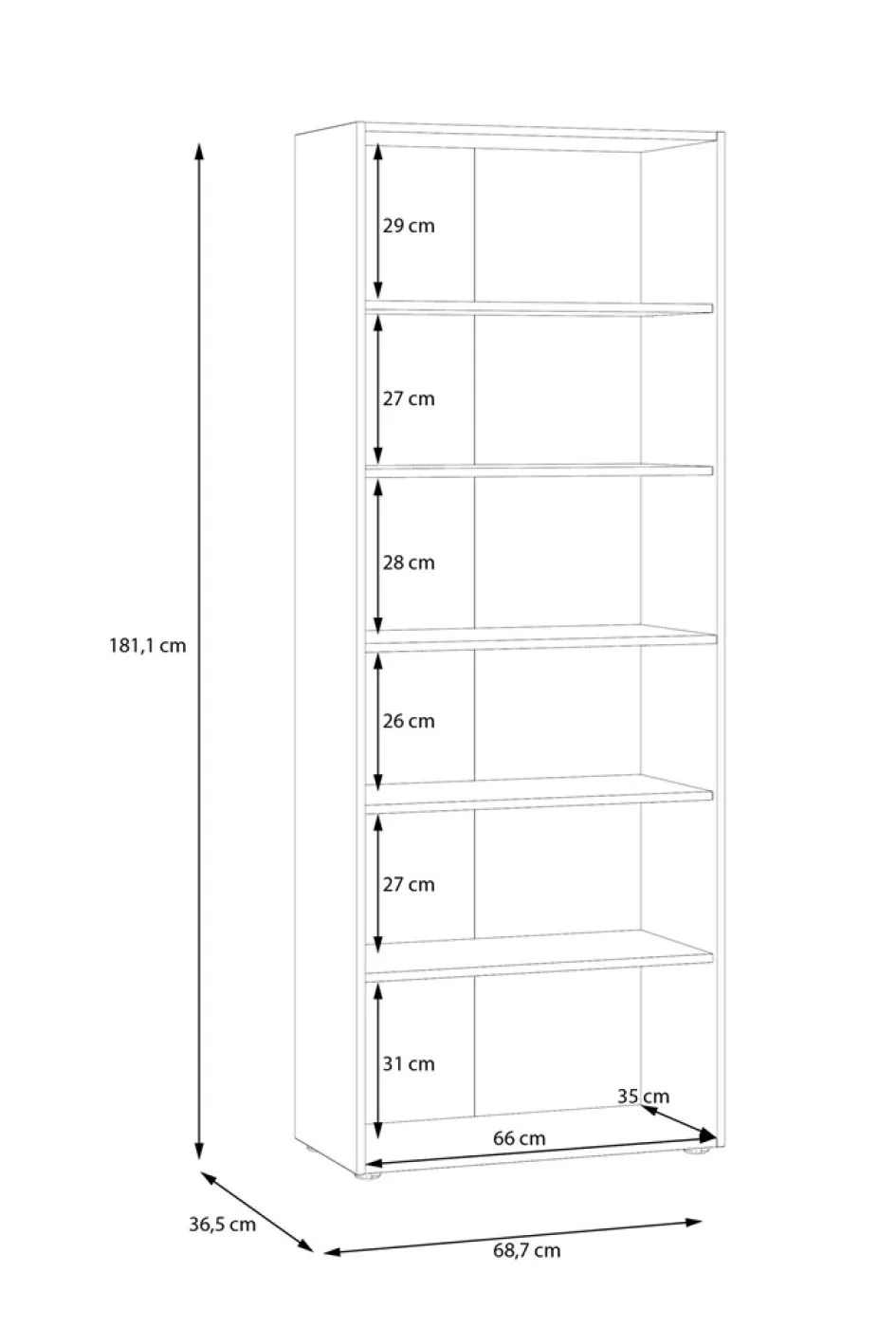 Schuhschrank Drehtürenschrank Net106 | 2-türig | Dunkelgrau / Artisan Eiche