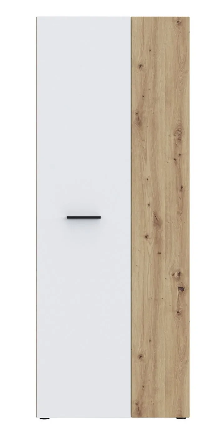 Schuhschrank Drehtürenschrank Net106 | 2-türig | weiß / Artisan Eiche