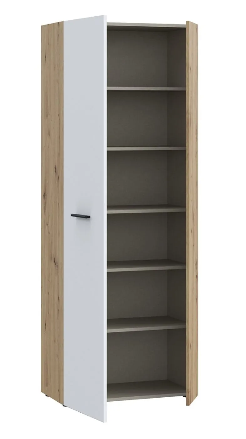 Schuhschrank Drehtürenschrank Net106 | 2-türig | weiß / Artisan Eiche