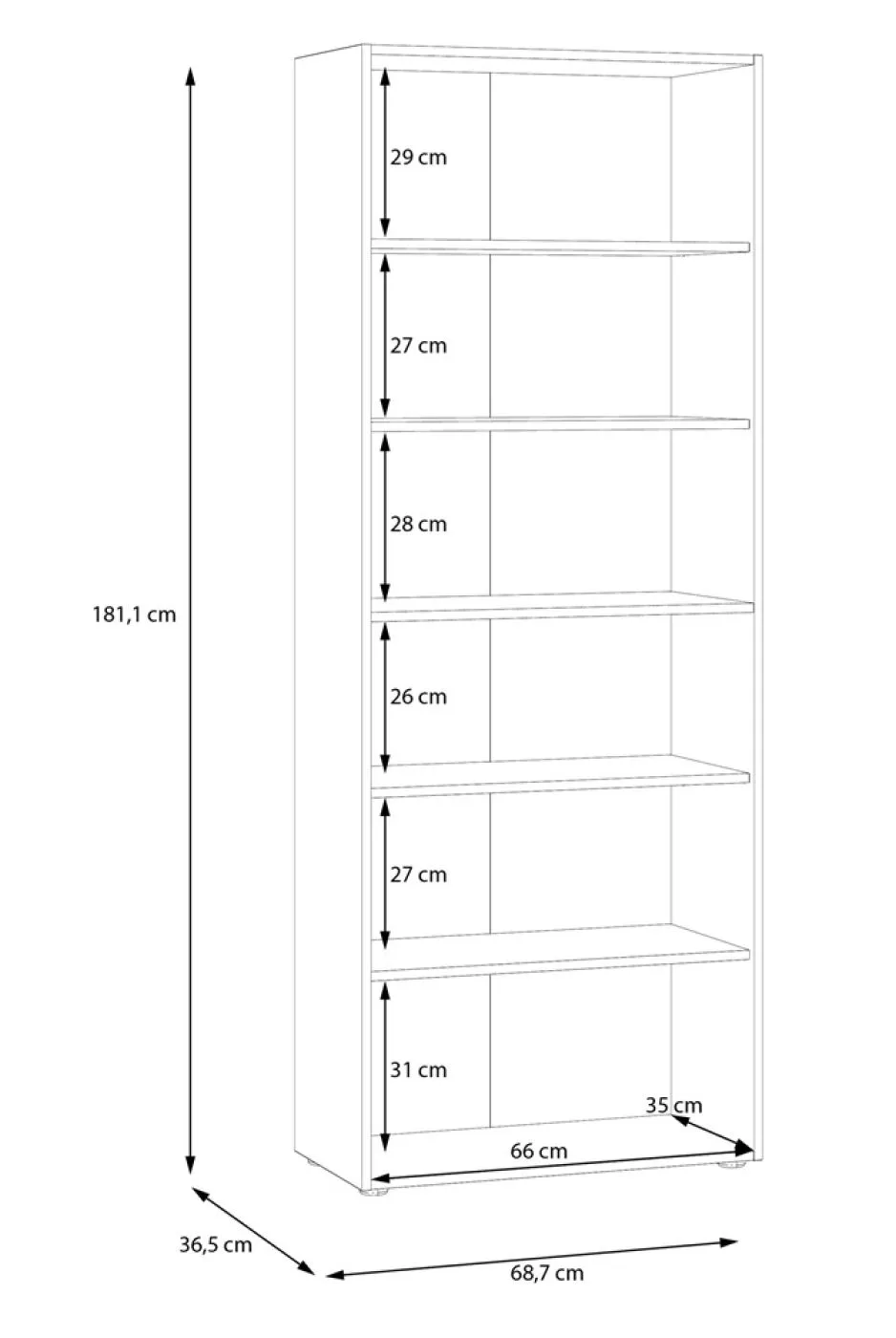 Schuhschrank Drehtürenschrank Net106 | 2-türig | weiß / Artisan Eiche