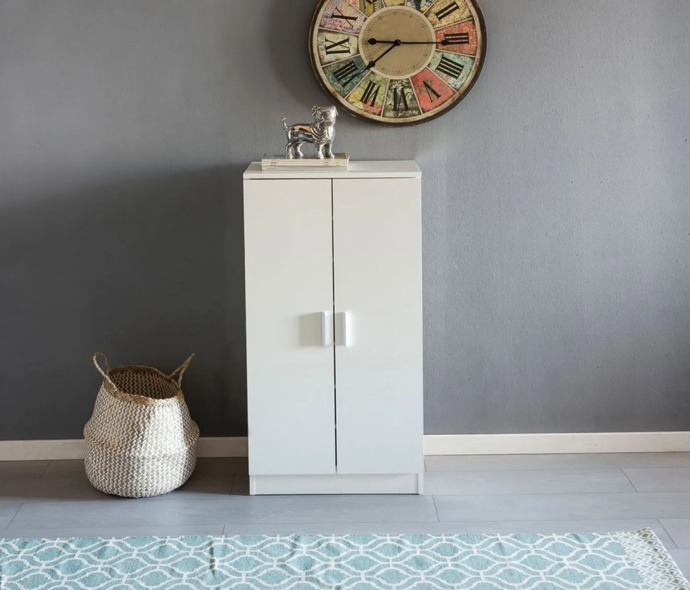 Schuhschrank Kerin | mit 2 Türen | weiß