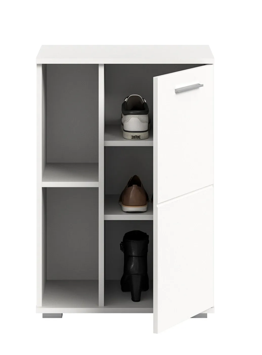 Schuhschrank Prego | weiß Hochglanz