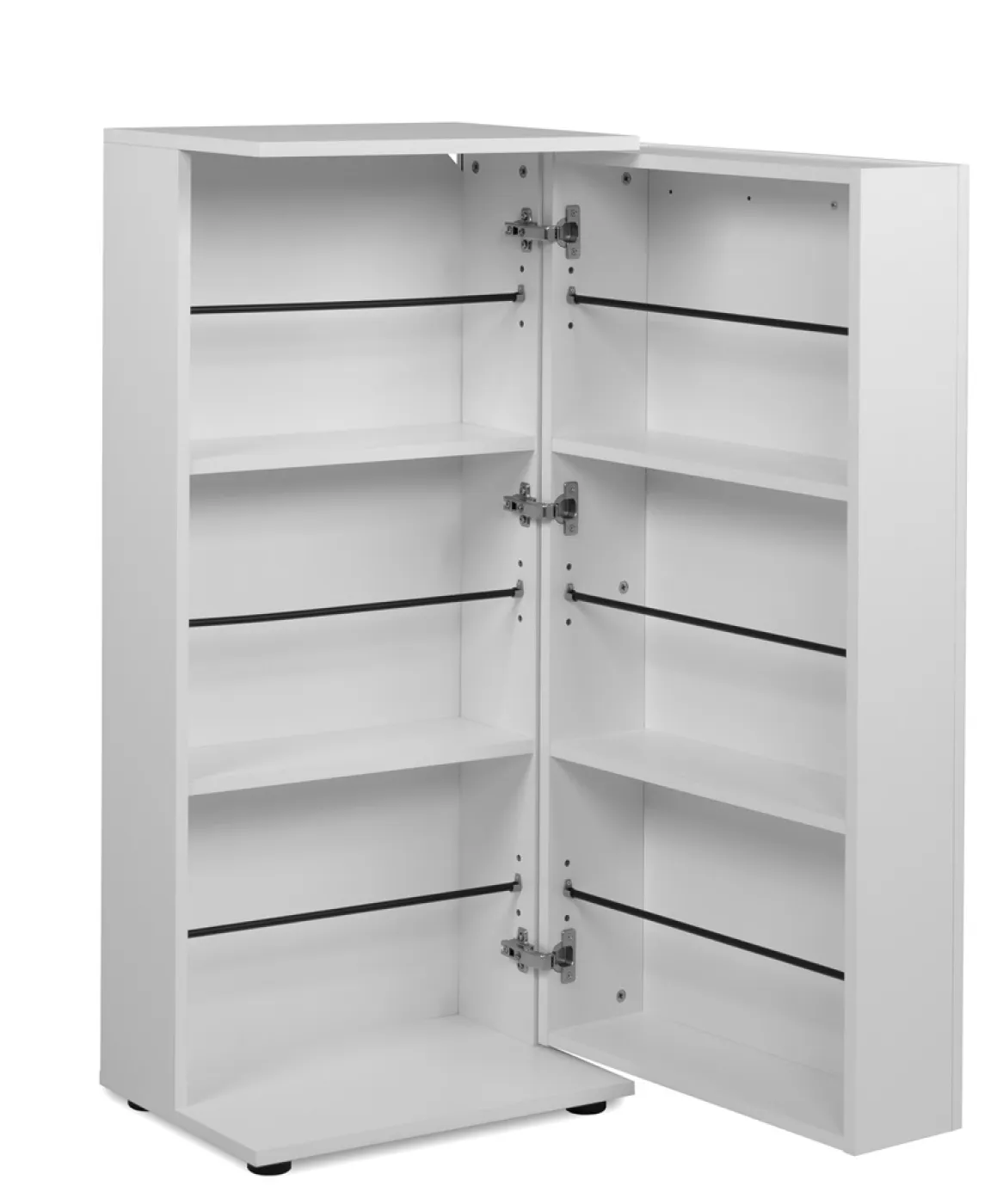 Schuhschrank Satos | weiß | 50 cm x 110 cm x 34 cm